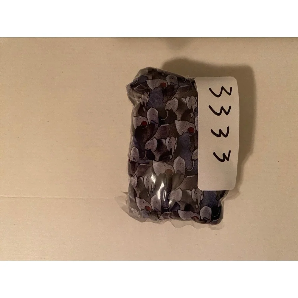 The Nature Conservancy Elephant Silk Tie Grey Blue Karen Bierce Preservation